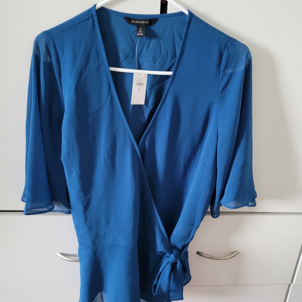 Short Sleeve Wrap Shirt